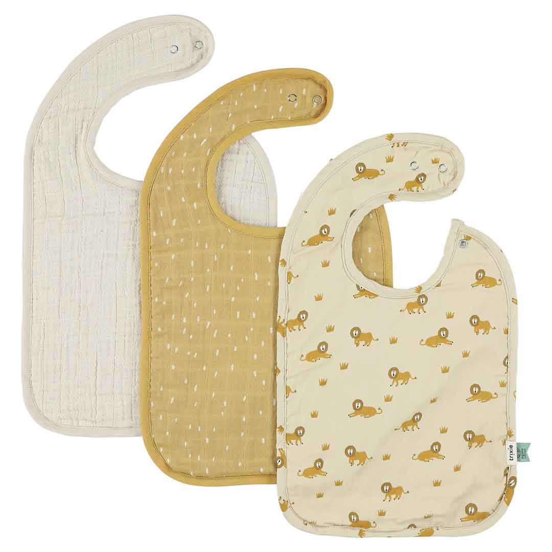 Bib 3-pack mix - Lively Lion